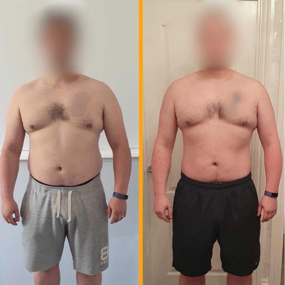 Client before and after training with Jack Maroni