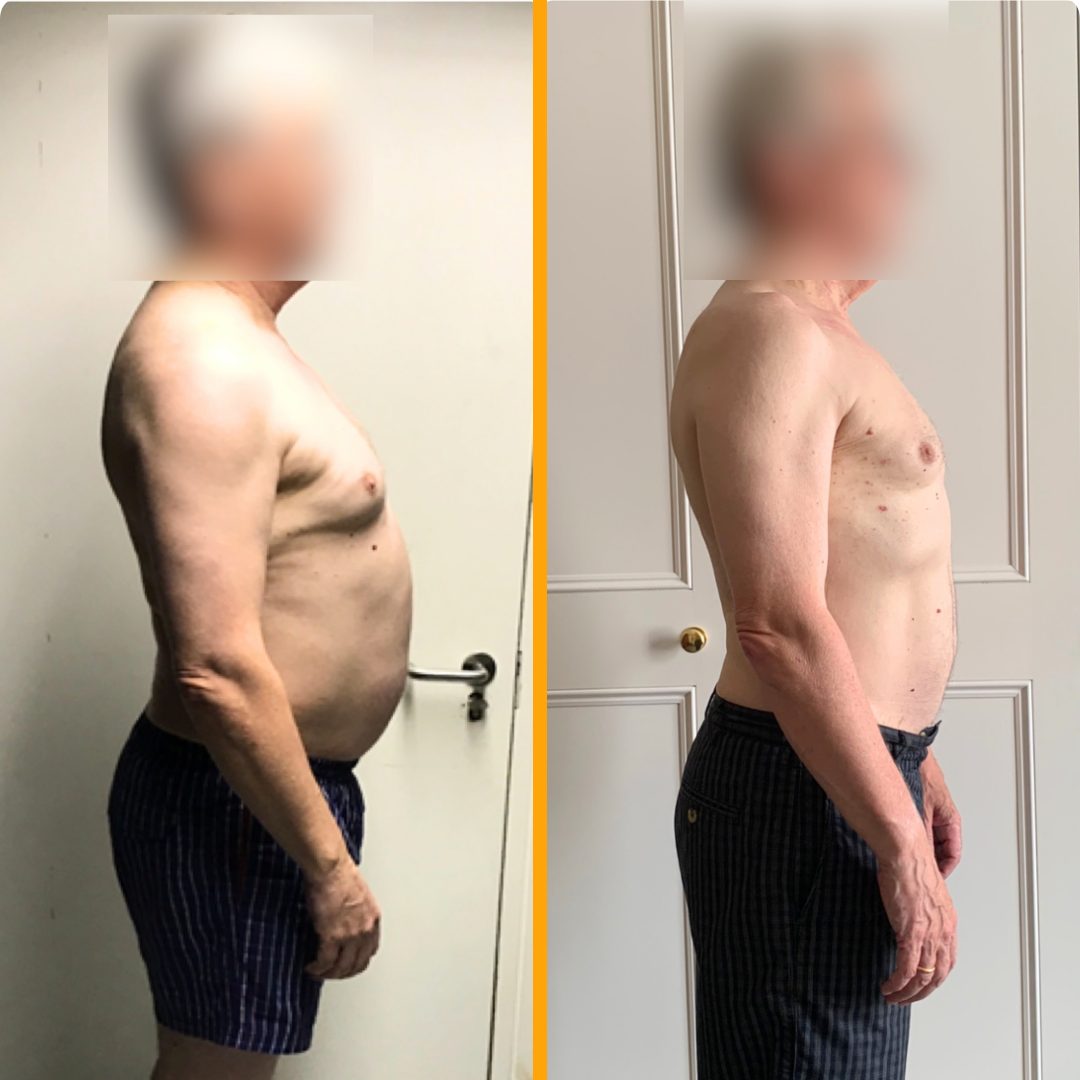 Client before and after training with Jack Maroni