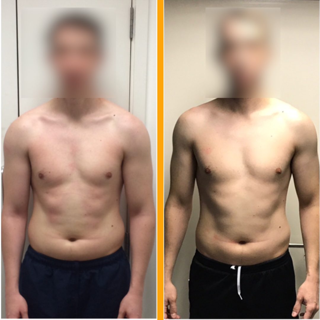 Client before and after training with Jack Maroni