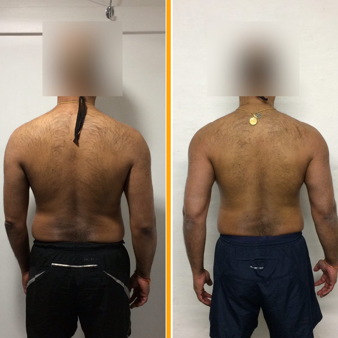 Client before and after training with Jack Maroni