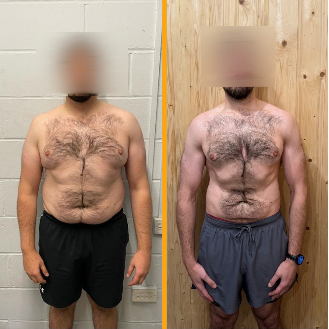 Client before and after training with Jack Maroni