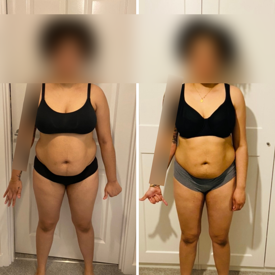 Sarah before and after